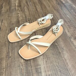 Dolce Vita Cream Strappy Sandals